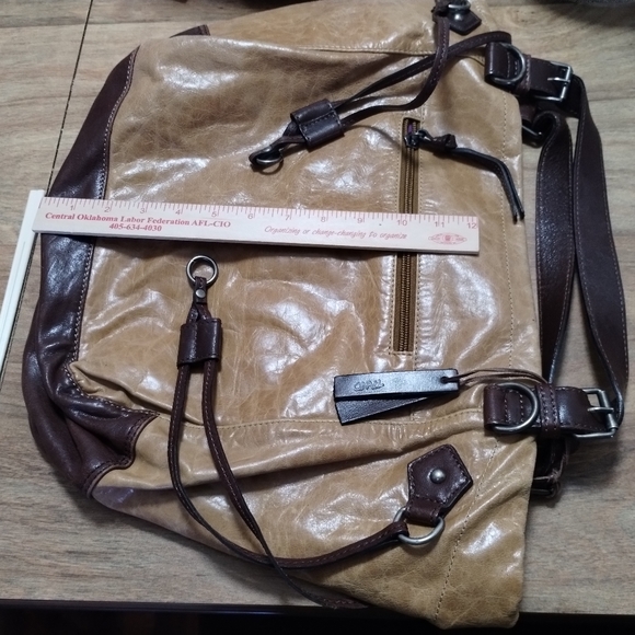 Tano distressed leather purse made in Italy - Picture 3 of 3